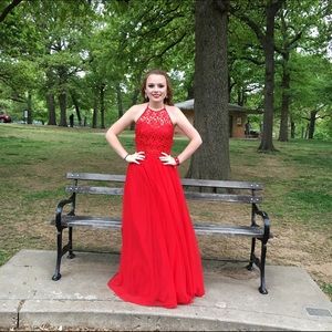 Red prom dress