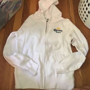Corona Extra zip up hoodie size M