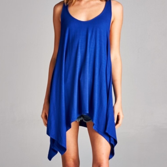 💠SALE💠Royal Blue Strappy Back Tunic - Picture 2 of 4