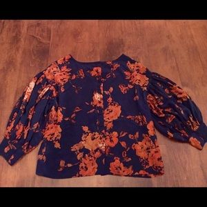 Anthropologie • Floral Print Shirt • XS • NWOT