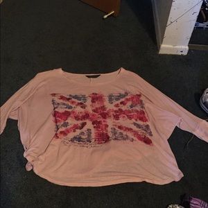 Long sleeve crop top