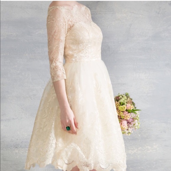 Gilded Grace in Champagne Dress