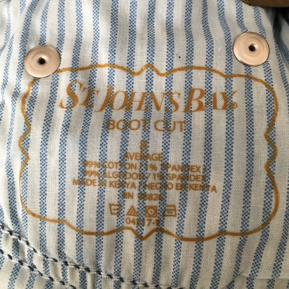 St. John's bay boot cut jeans - Picture 3 of 3