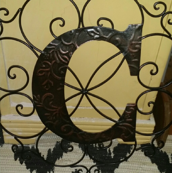 Cast Iron Initial C Wall Decor