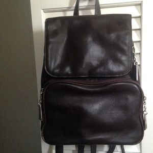 Mini leather backpack