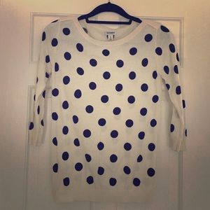 Old Navy Polka dot 3 qtr sleeve Sweater - Medium