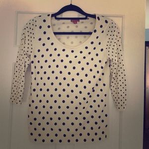 Polka dot 3 qtr sleeve Sweater - Medium