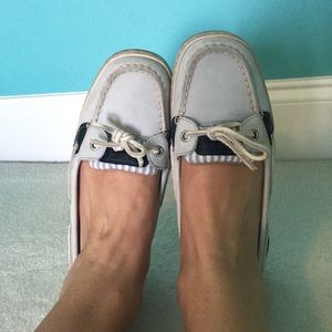 Size 8.5 Blue Sperry Boat Shoes