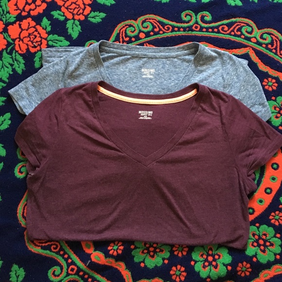 BUNDLE!  2 V-neck cotton tees - Mossimo
