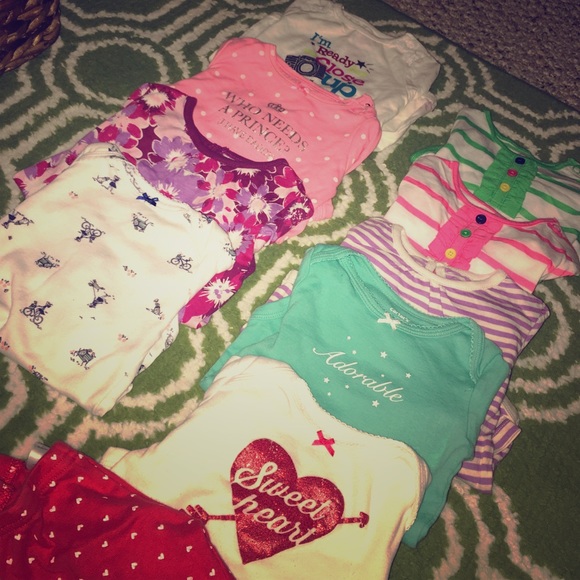 6 & 9 Month LONG SLEEVE Baby Girl Bundle