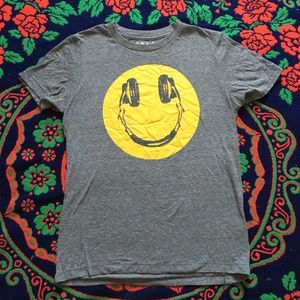Smiley Face Crew Neck Tee - Areopostale
