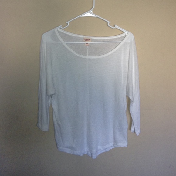 White long sleeve t-shirt