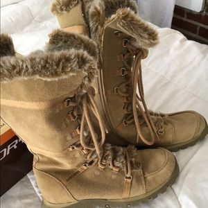 Skechers Winter Tan Faux Fur Boots