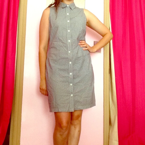 Black and white checkered dress