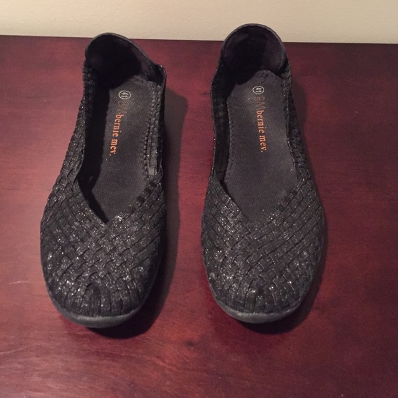 Black and Glittery Bernie Mev Shoes