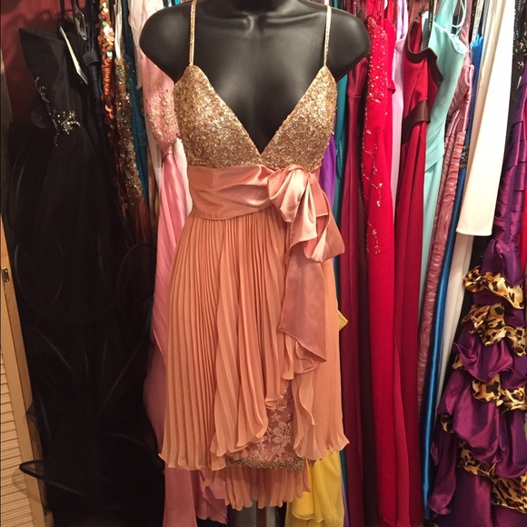 Champagne pink dress