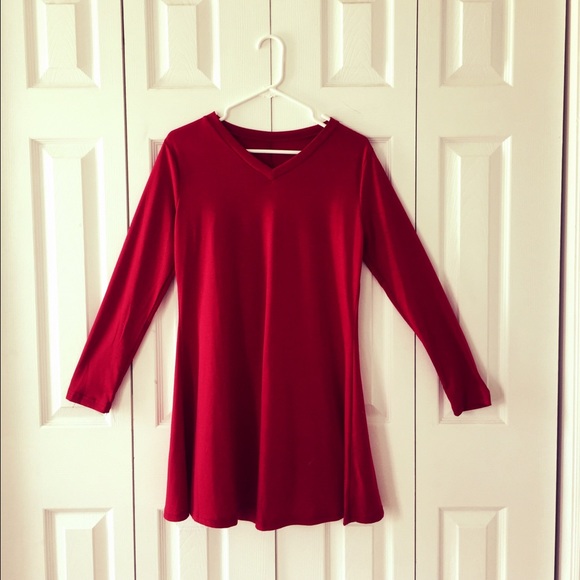 Red Tshirt dress (Never worn)