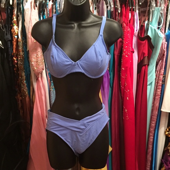 Lilac/blue swimsuit