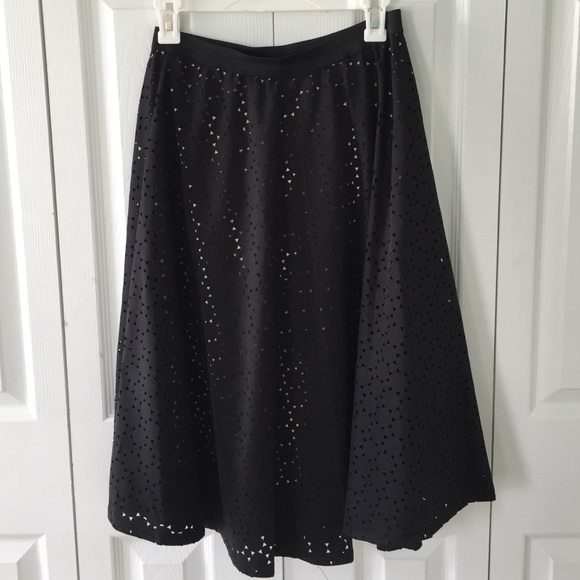 Black midi skirt with cute Sun designs