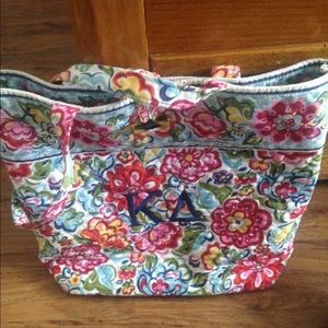 Vera Bradley Hope Garden Kappa Delta stitched Bag