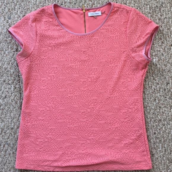 Coral Calvin Klein Blouse