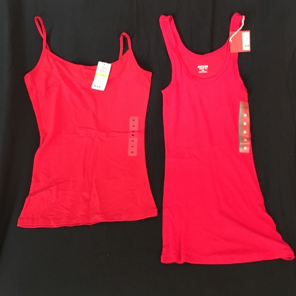 Red Tank tops