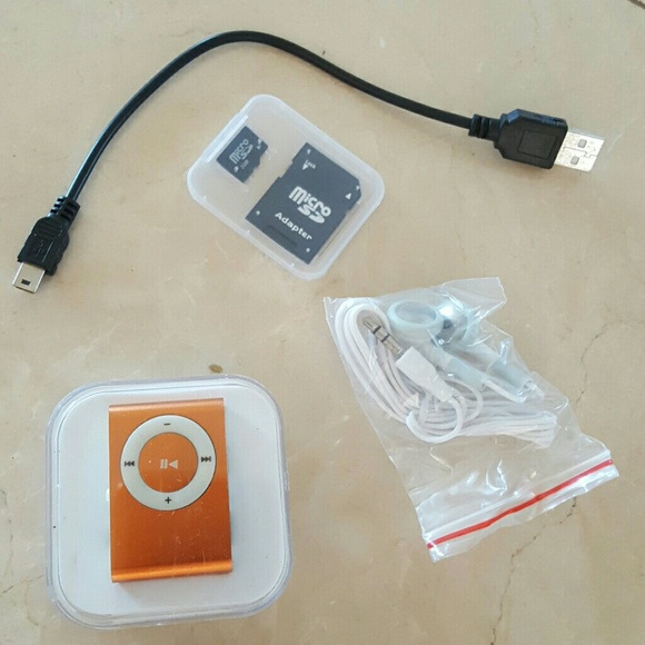 Mp3 player. Clip on Orangeettalic. Brand new - Picture 2 of 4