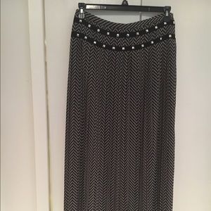 Michael Kors Full Length black and white skirt