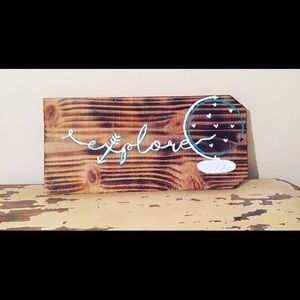 Small hand painted sign