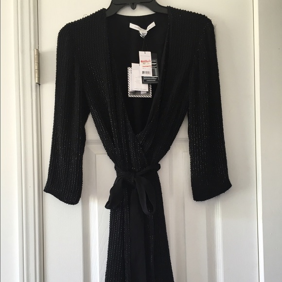 DVF wrap sequin mini dress - Picture 2 of 4