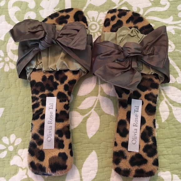 Olivia Rose Tal Shoes - Leopard Olivia Rose Tal Flip flops