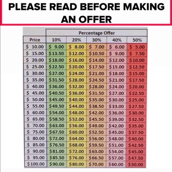 PLEASe READ BEFORE MAKING AN OFFER👍🏼