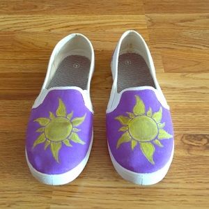 Disney's Tangled painted canvas shoes