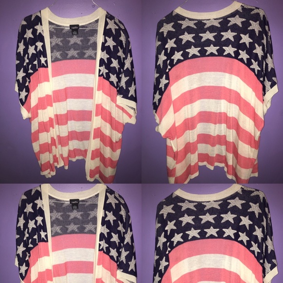 American Flag Cardigan/Kimono