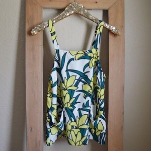 Topshop Floral Tank