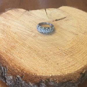 lia sophia blue and silver ring