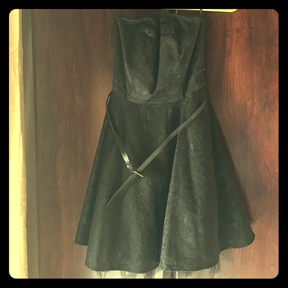 Black short dress
