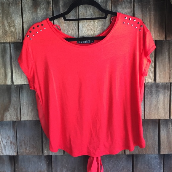 Red blouse