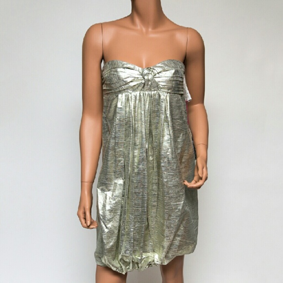 stella mccartney gold dress