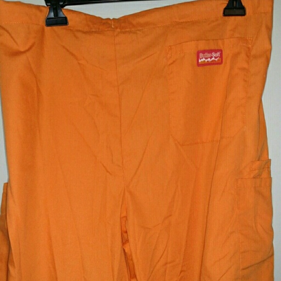 Orange scrubs pants
