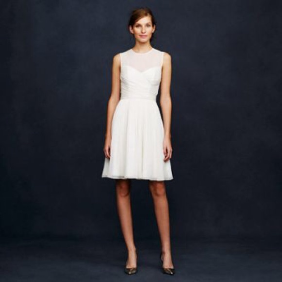 J. Crew ivory Clara dress