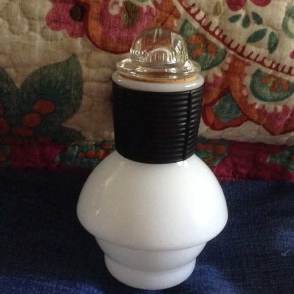Vintage Milk Glass Hottle! Cork perfectly intact!