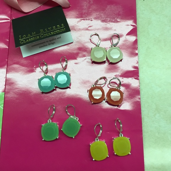Joan Rivers Candy Colored Earrings