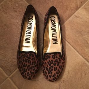 Leopard print flats
