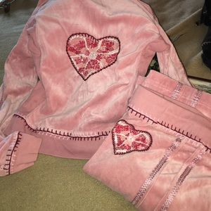 Awesome Twisted Heart Hand Embellished stitching