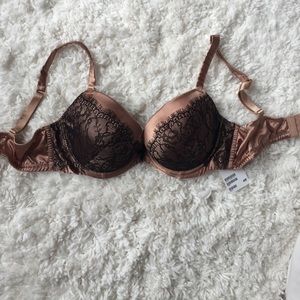 Gold and black Lace bra.