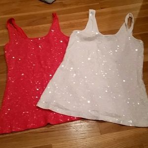 Sequin tank tops