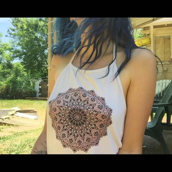 brandy melville kaleidoscope halter