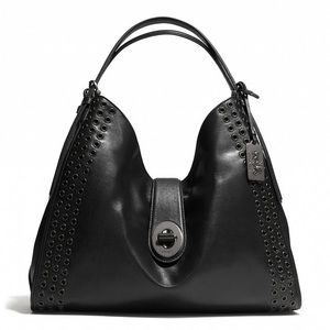 Coach Madison Grommets Lg Carlyle Shoulder Bag