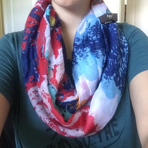 Multi-colored infinity scarf🌼🌺 - Picture 2 of 2